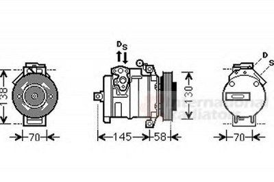 VAN WEZEL 3000k494 -  Компрессор, кондиционер
